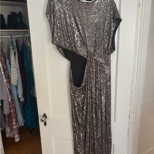 Glamorous Asymmetrical Sequin Dress
